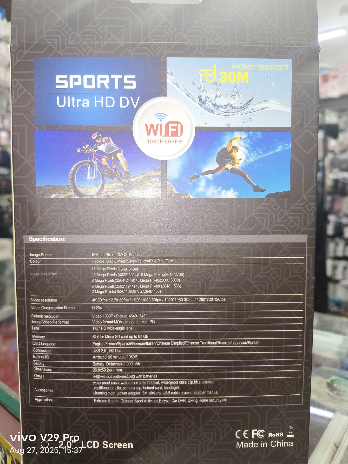 4K GoPro camera full HD ultra views waterproof 1080p